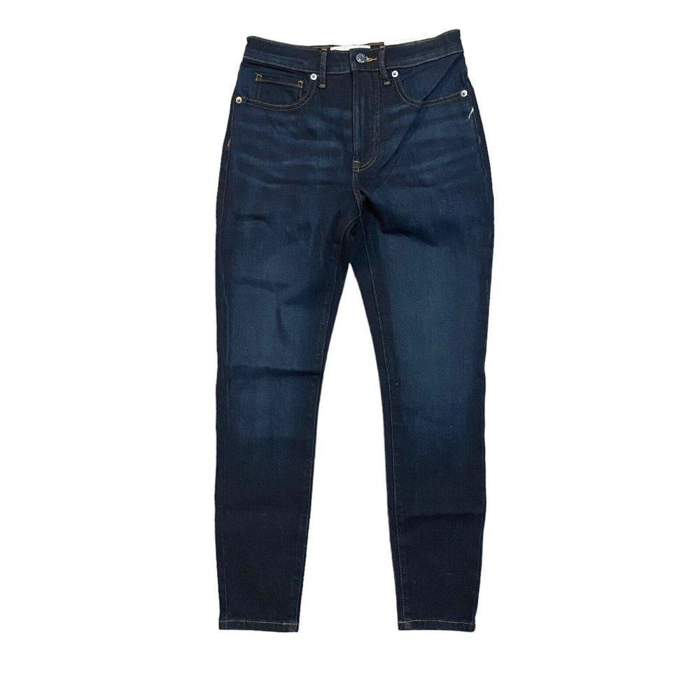 NEW EVERLANE THE HIGH RISE SKINNY JEANS IN DEEP INDIGO SIZE 26 ANKLE